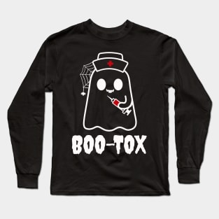 Boo-Tox Cute Ghost Filler Botox Dysport Aesthetic Nurse Long Sleeve T-Shirt